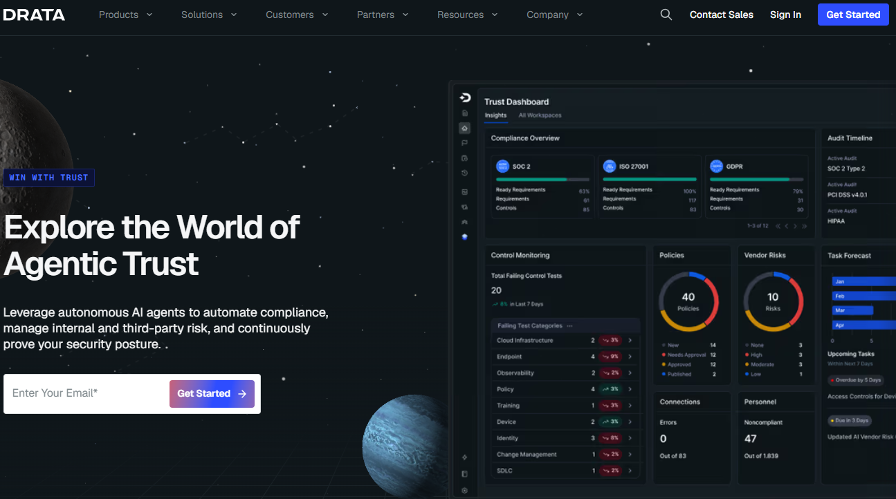 Illustration de Drata sur la page du deal de Freelance Stack