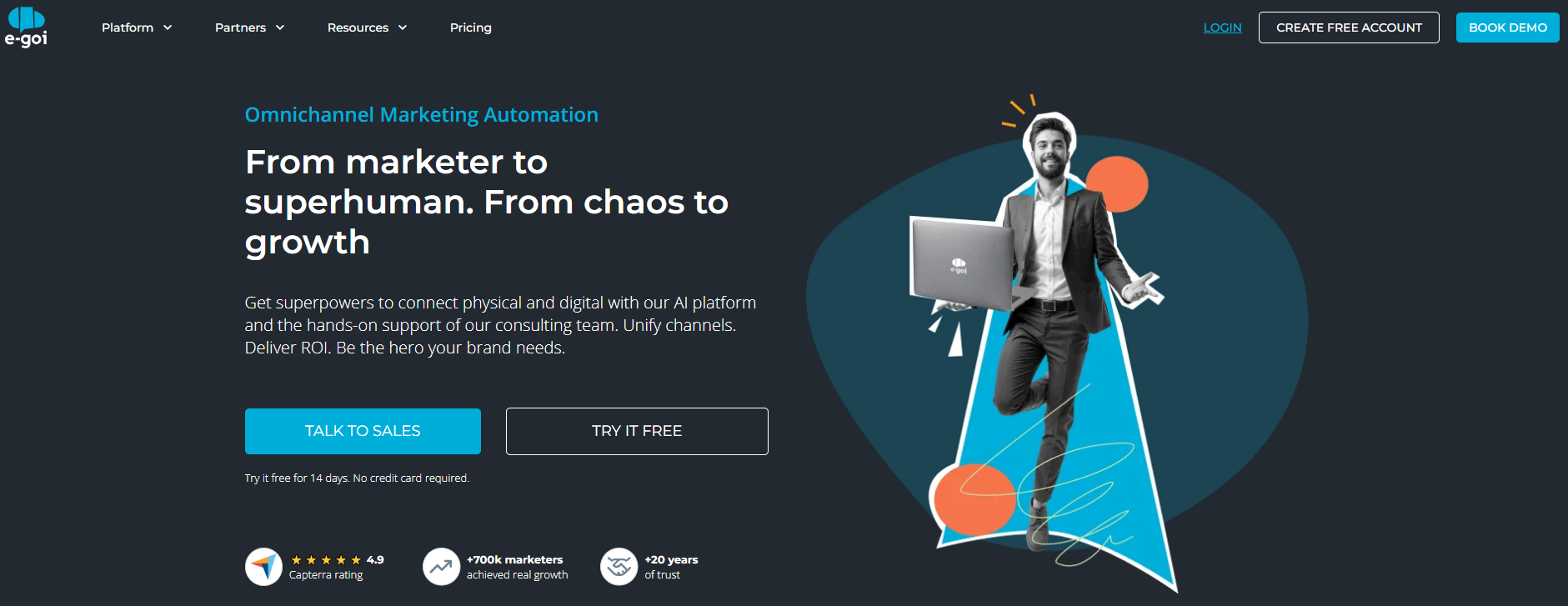 Illustration of E-goi on Freelance Stack's deal page