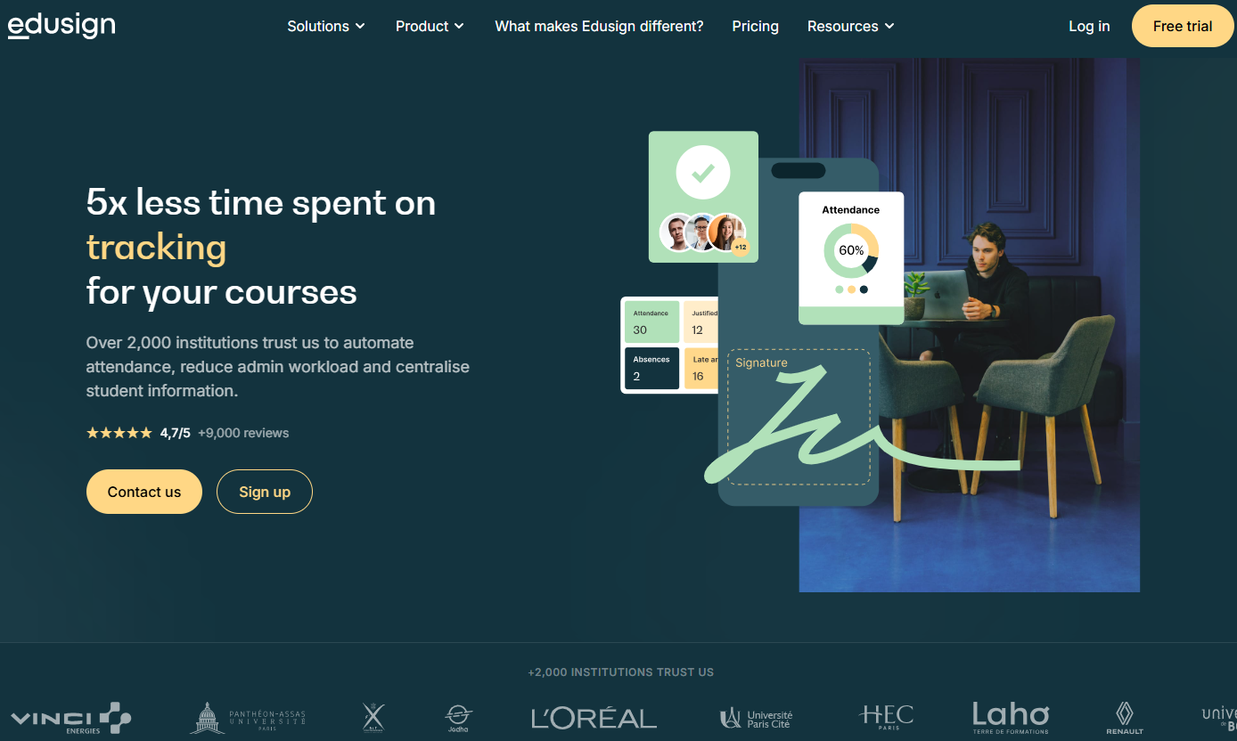 Illustration de Edusign sur la page du deal de Freelance Stack