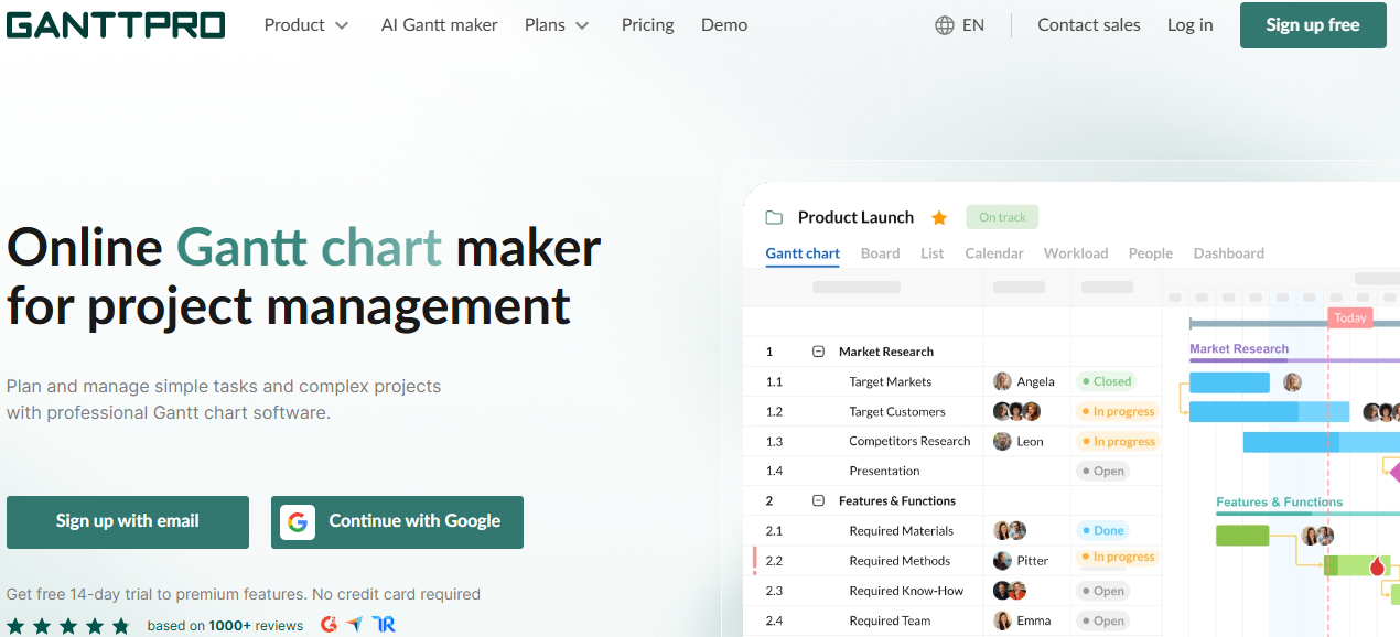 Illustration of GanttPRO on Freelance Stack's deal page