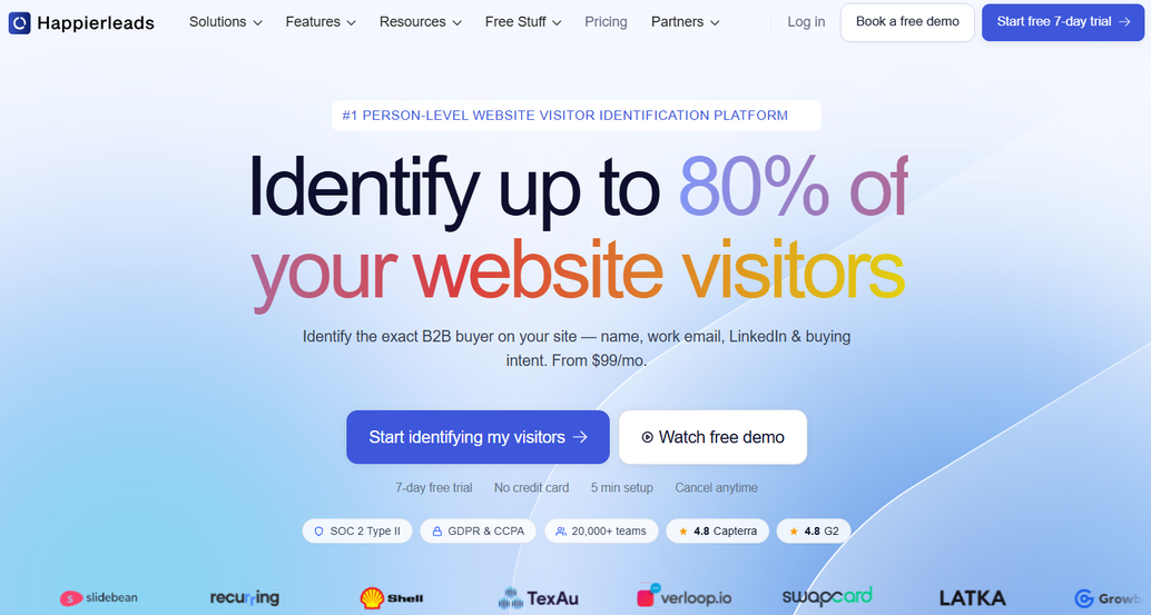 Illustration of Happierleads on Freelance Stack's deal page