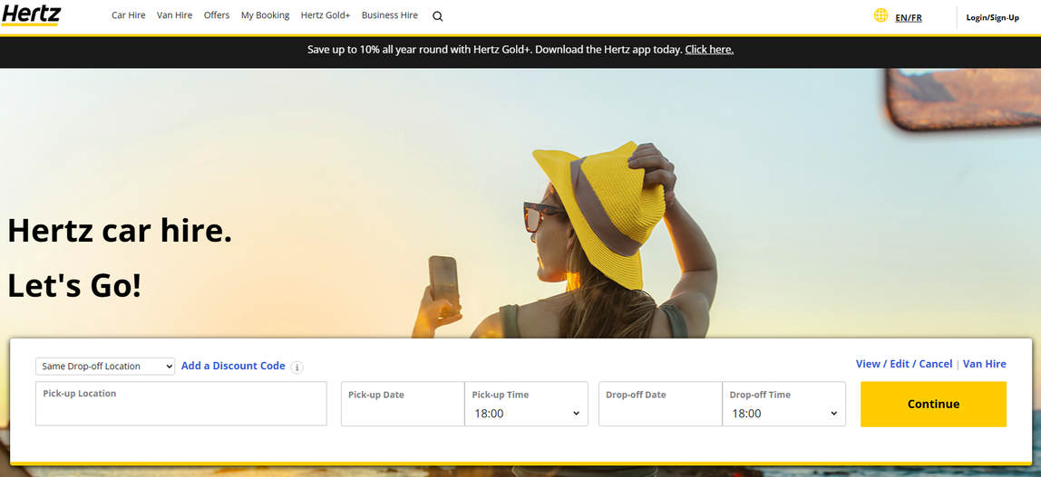 Illustration of Hertz on Freelance Stack's deal page