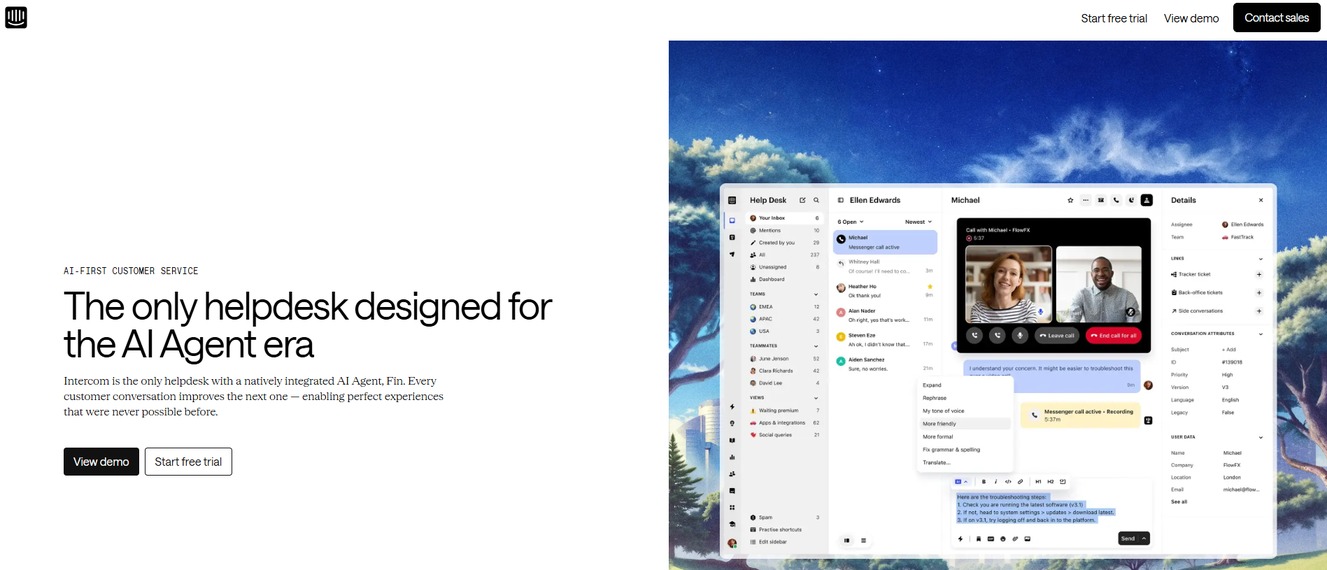Illustration de Intercom sur la page du deal de Freelance Stack