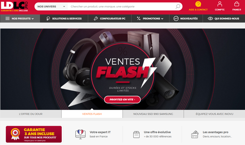 Illustration de LDLC pro sur la page du deal de Freelance Stack