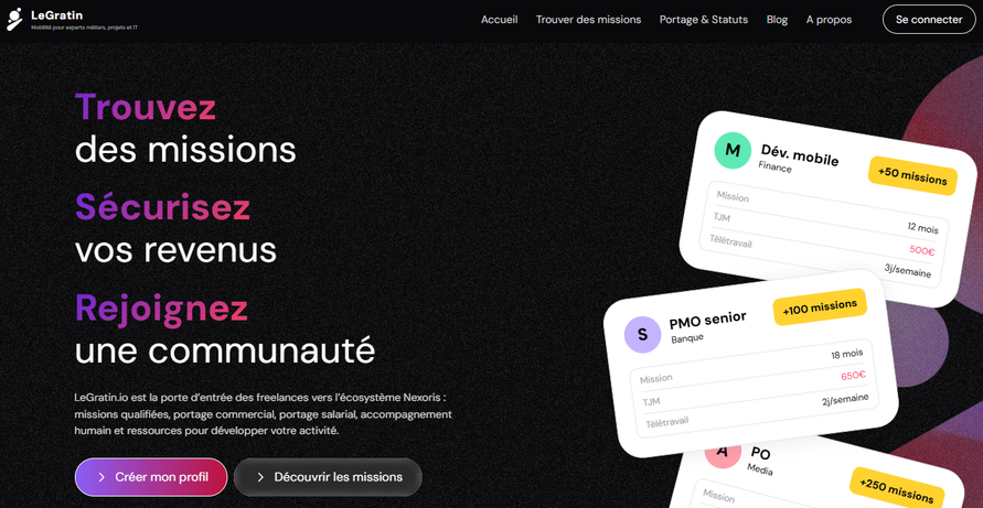 Illustration de Le Gratin sur la page du deal de Freelance Stack