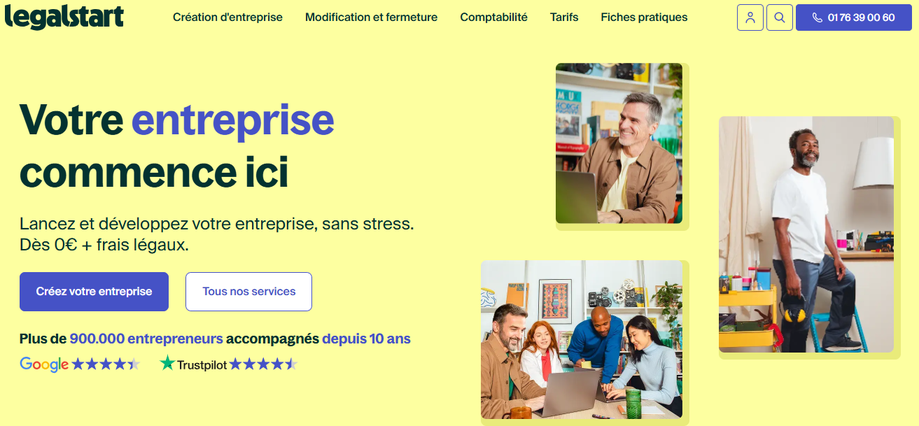 Illustration de Legalstart sur la page du deal de Freelance Stack