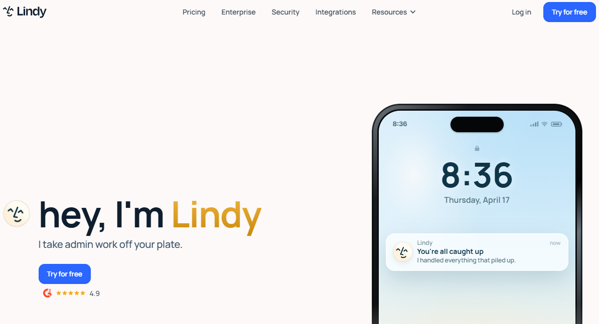 Illustration de Lindy AI sur la page du deal de Freelance Stack