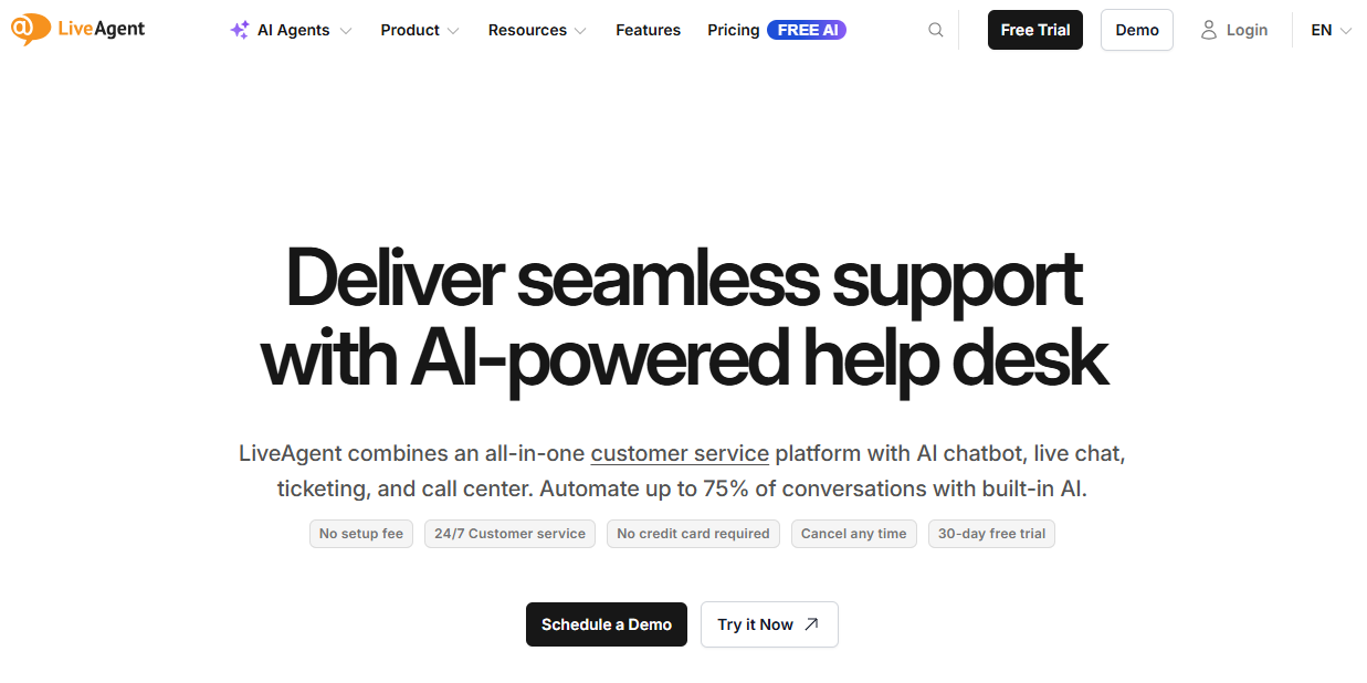 Illustration de LiveAgent sur la page du deal de Freelance Stack