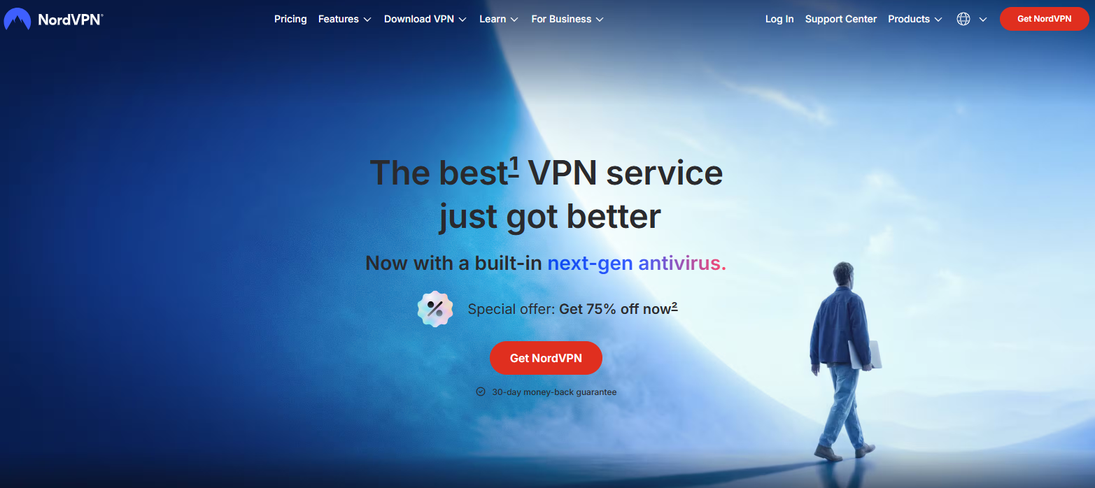 Illustration of NordVPN on Freelance Stack's deal page
