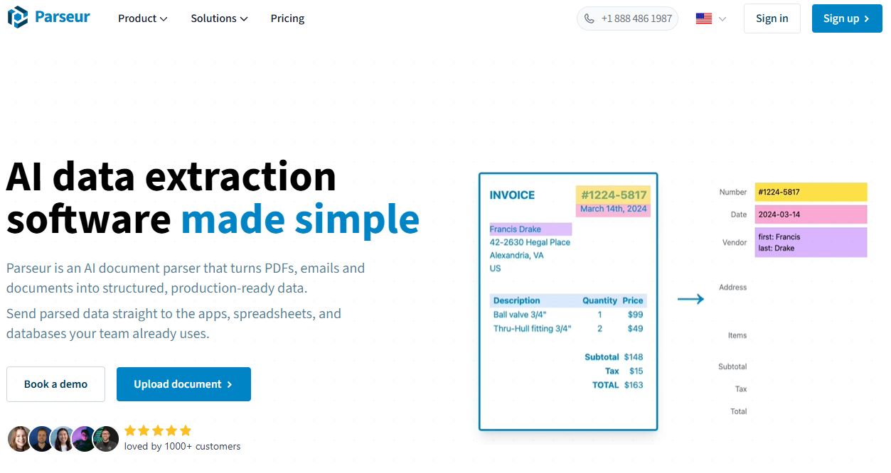 Illustration de Parseur sur la page du deal de Freelance Stack