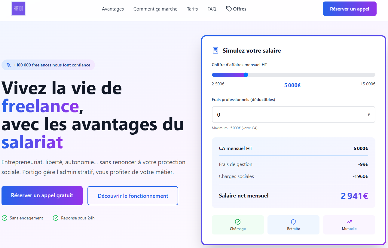Logo de l'outil Portigo sur Freelance Stack