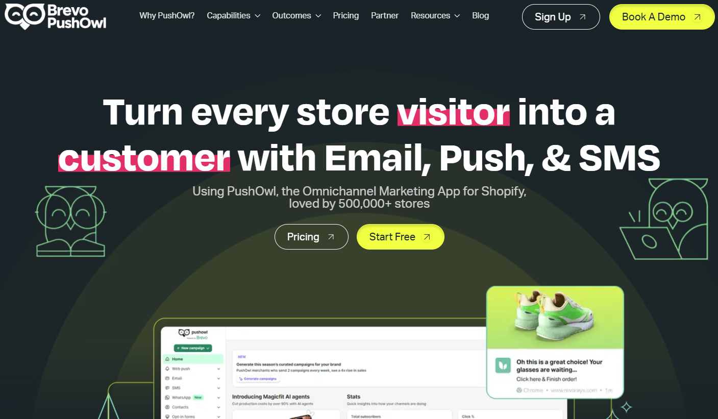 Illustration de PushOwl sur la page du deal de Freelance Stack