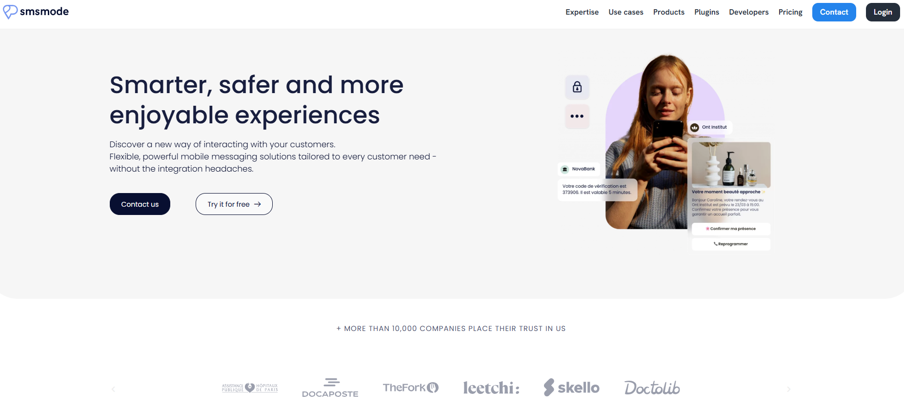 Illustration de SMSMode sur la page du deal de Freelance Stack
