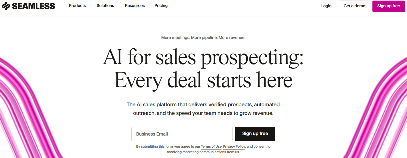 Illustration de Seamless sur la page du deal de Freelance Stack