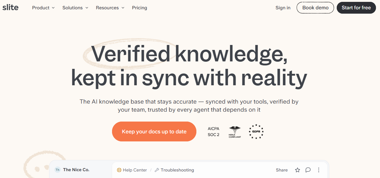 Illustration of Slite on Freelance Stack's deal page
