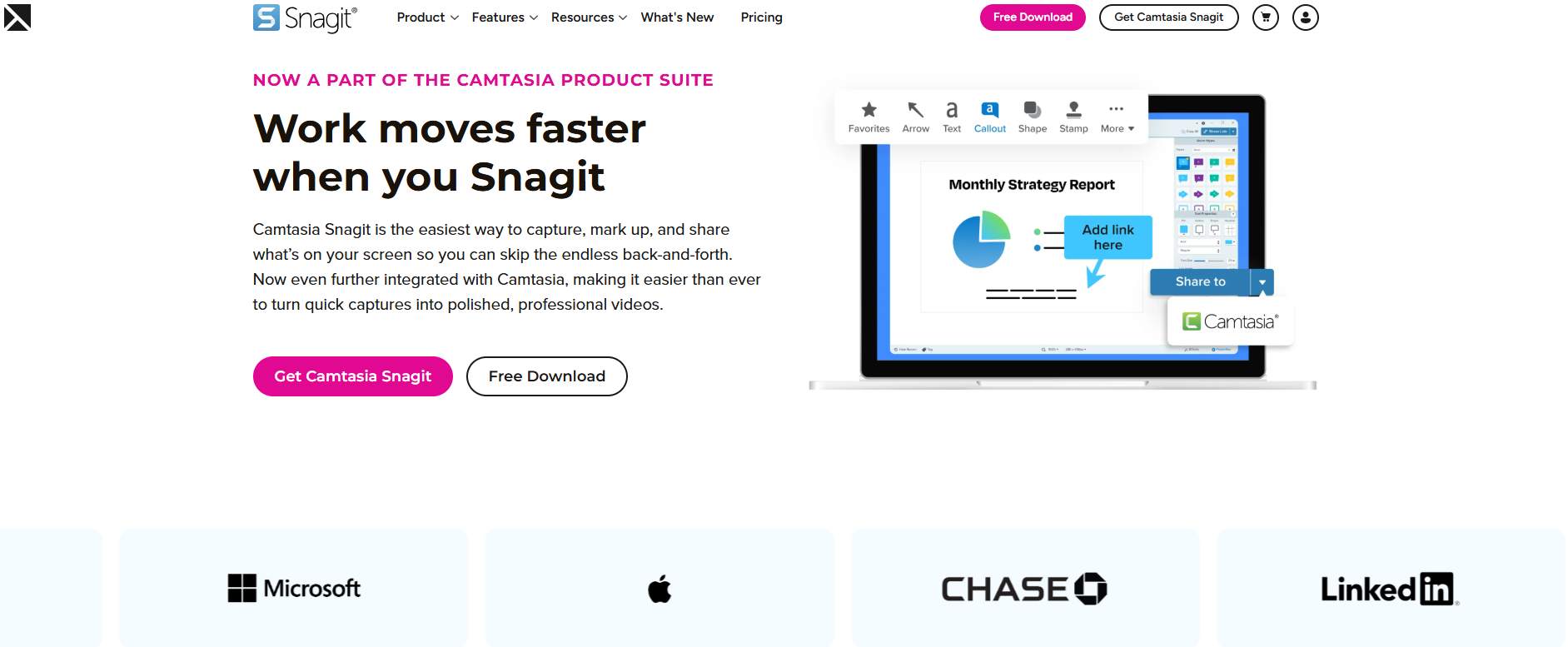 Illustration de Snagit sur la page du deal de Freelance Stack
