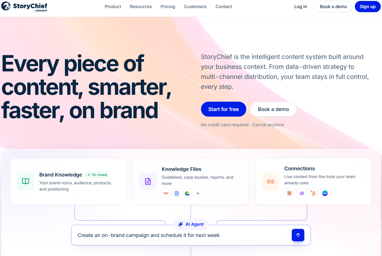 Illustration of StoryChief on Freelance Stack's deal page