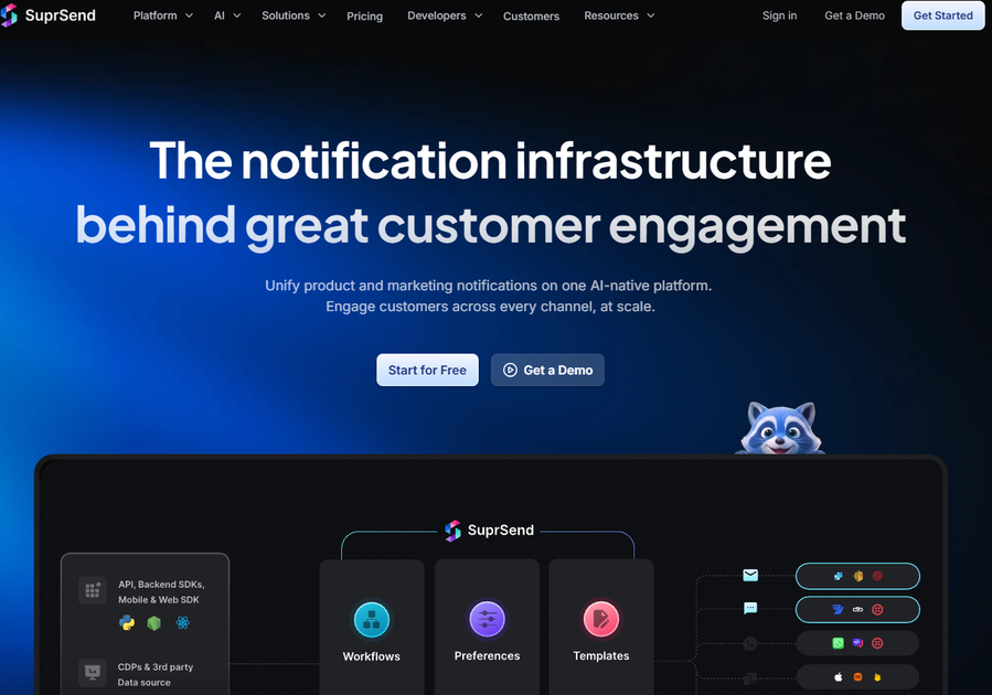 Illustration of SuprSend on Freelance Stack's deal page