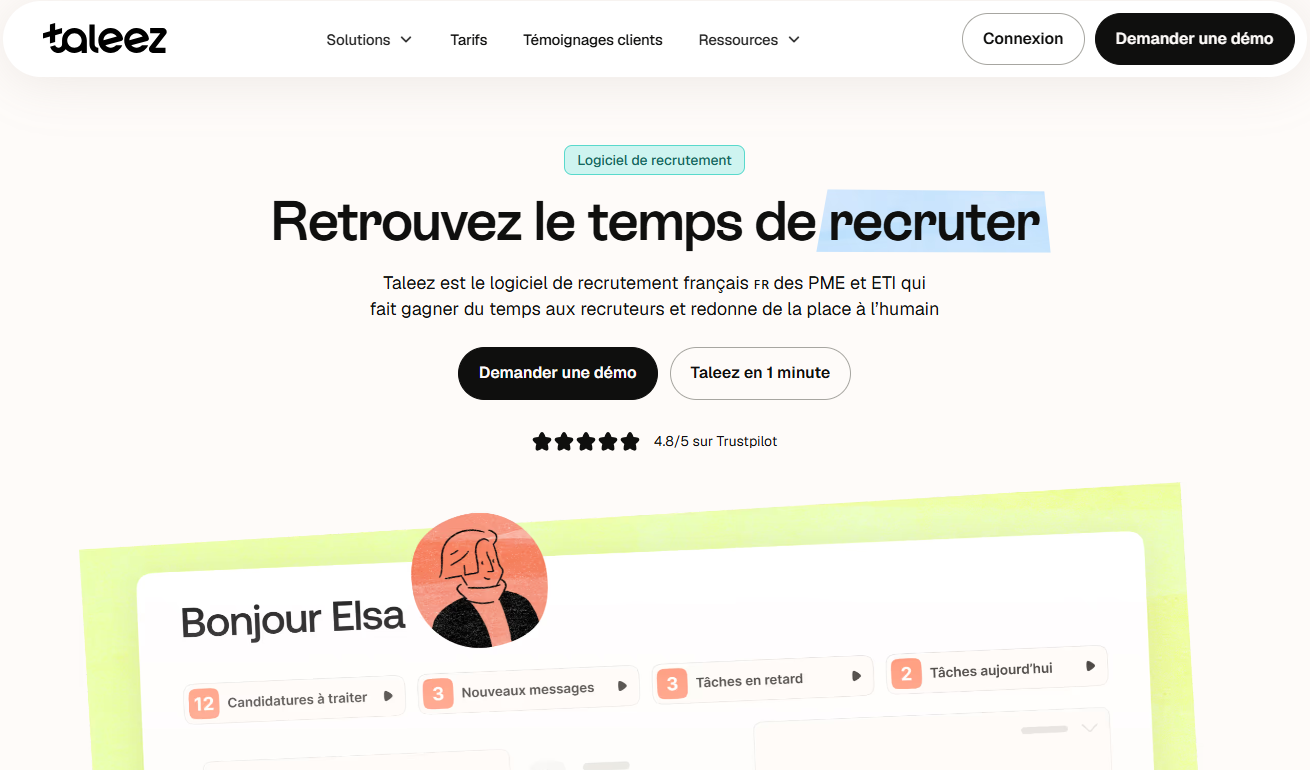 Illustration de Taleez sur la page du deal de Freelance Stack