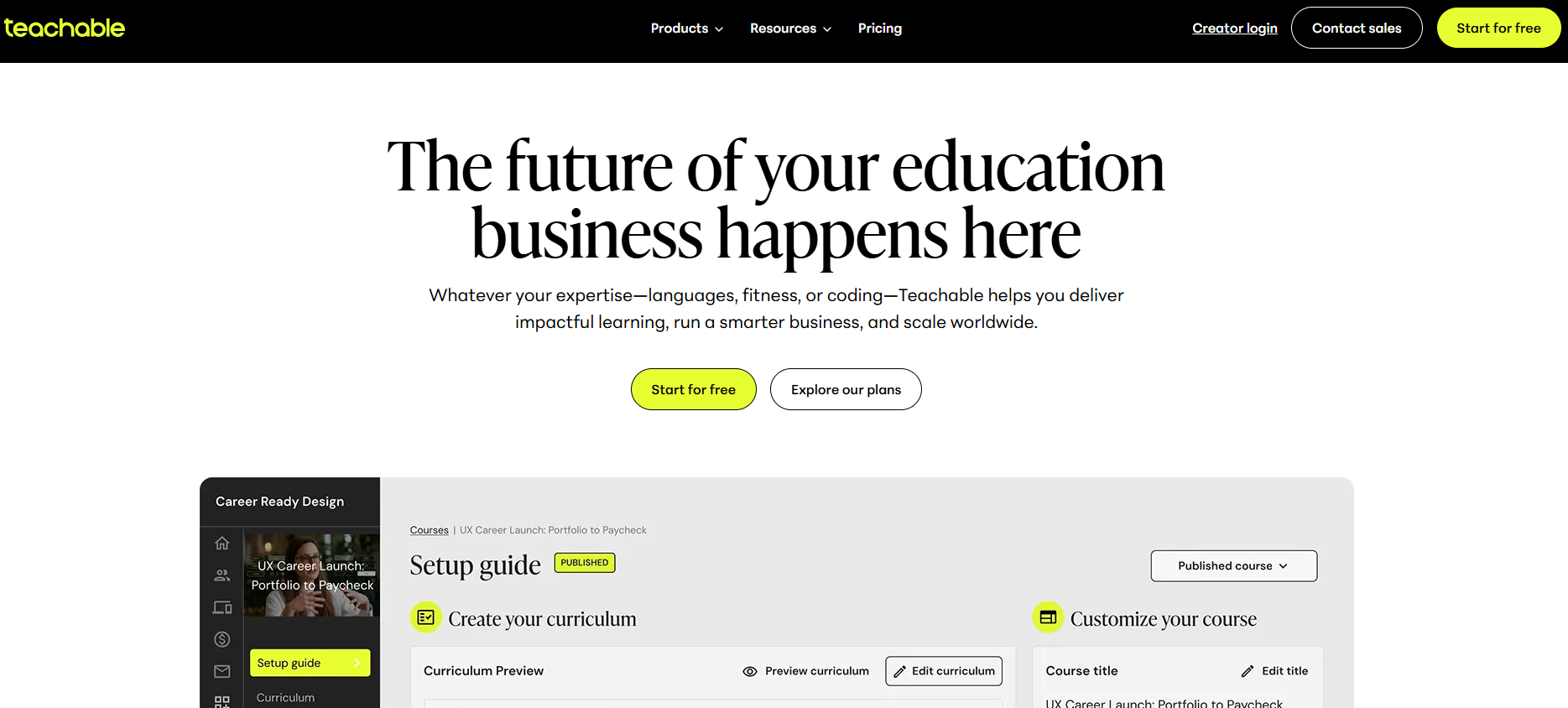 Illustration de Teachable sur la page du deal de Freelance Stack