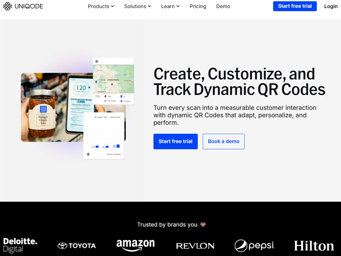 Illustration of Uniqode on Freelance Stack's deal page