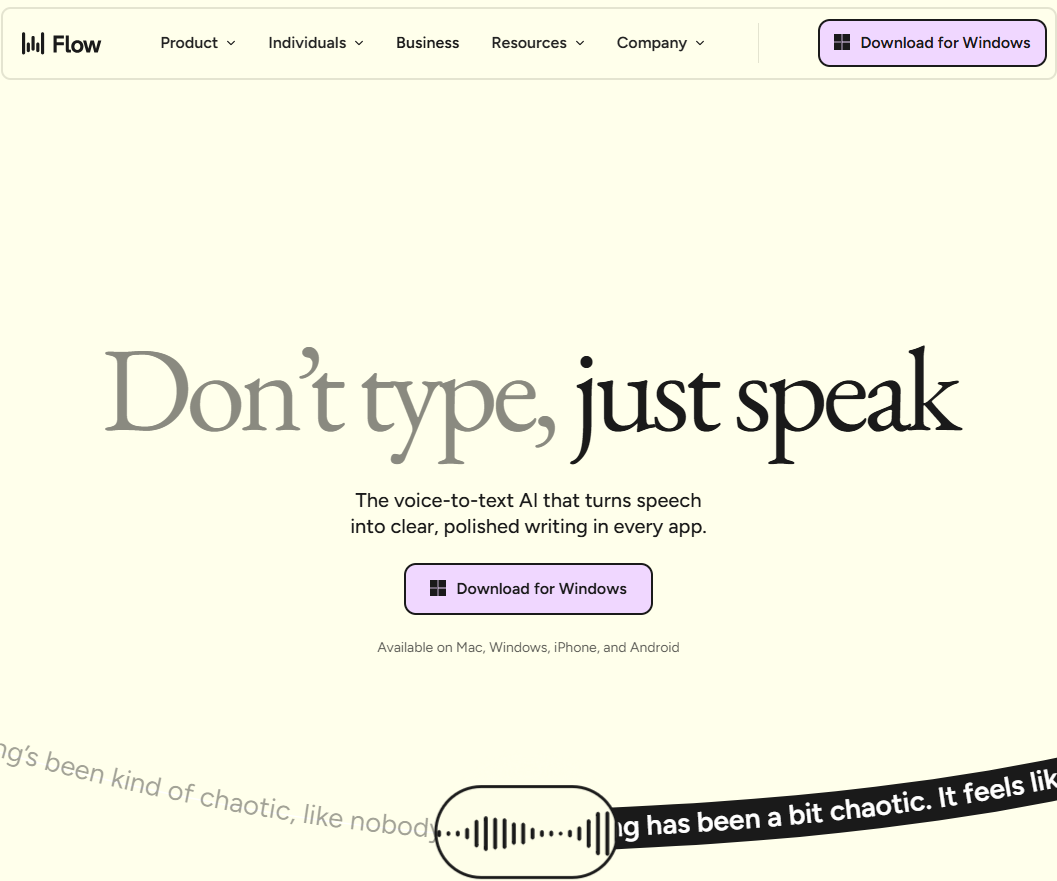 Illustration de Wispr Flow sur la page du deal de Freelance Stack