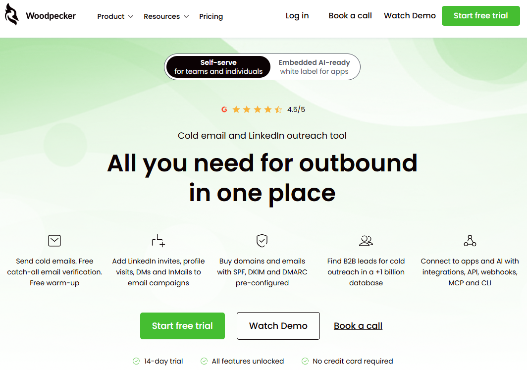 Illustration of Woodpecker on Freelance Stack's deal page