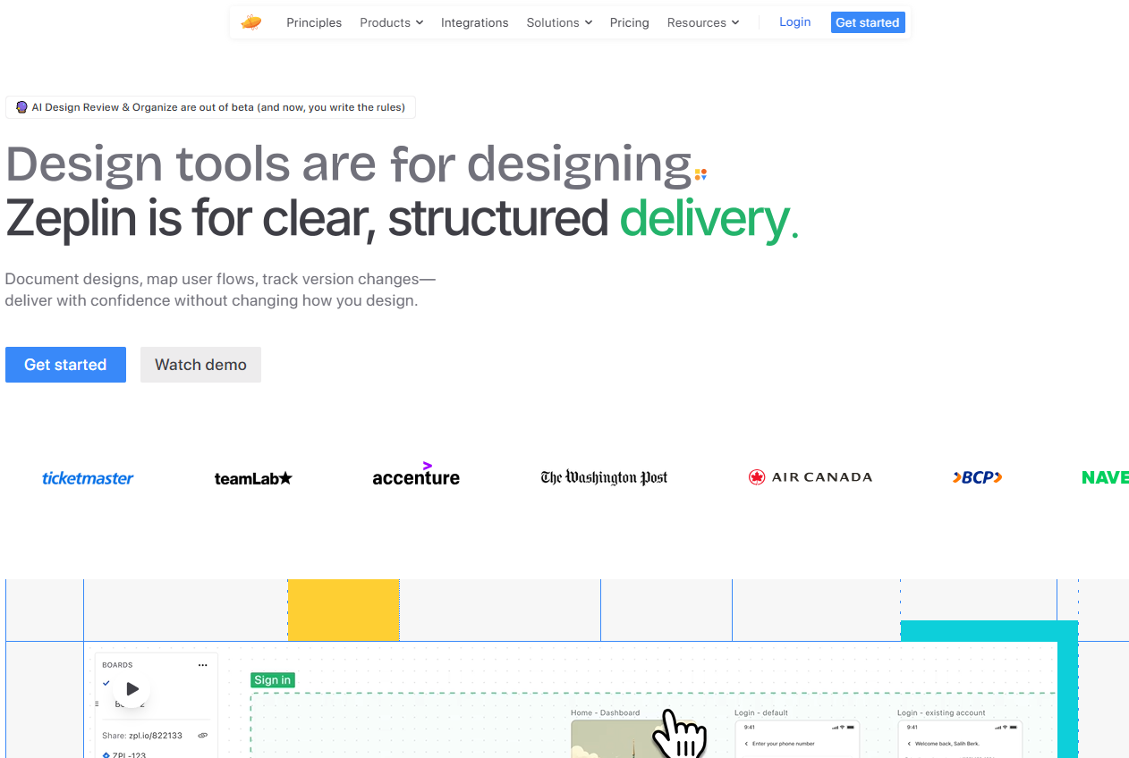 Illustration de Zeplin sur la page du deal de Freelance Stack