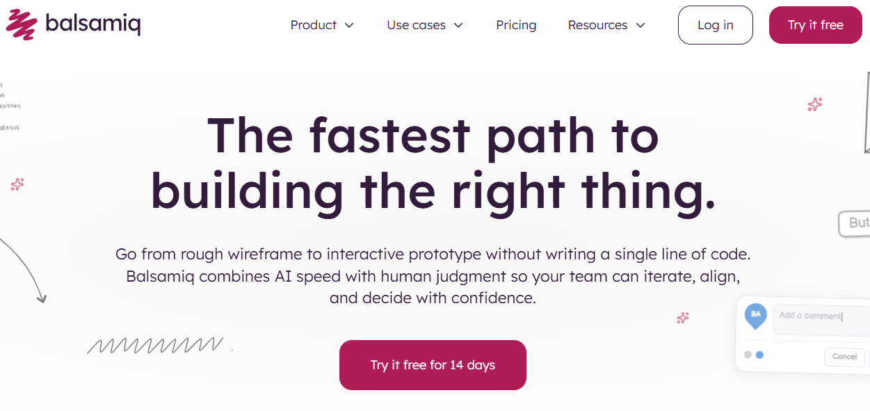 Illustration of balsamiq on Freelance Stack's deal page