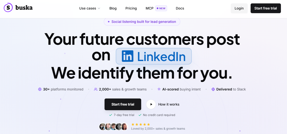 Illustration de buska sur la page du deal de Freelance Stack