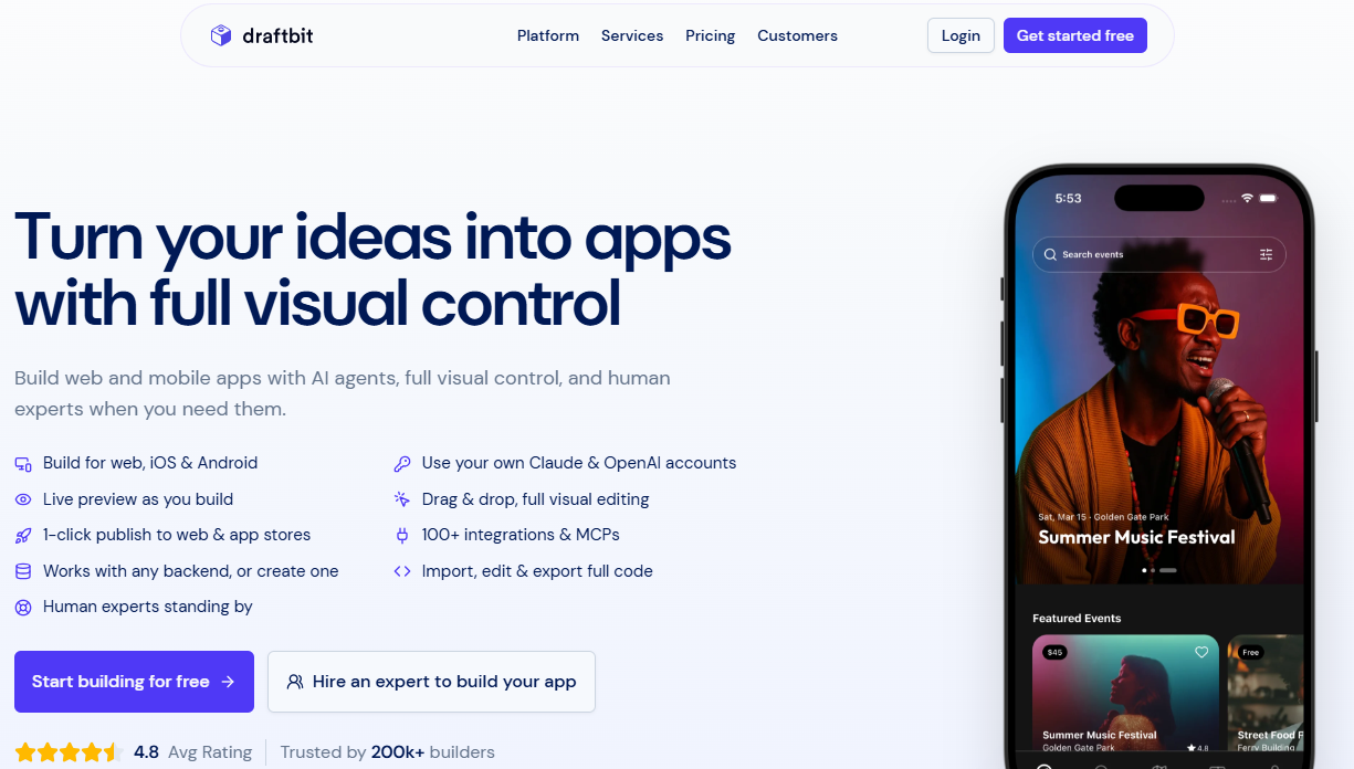 Illustration de draftbit sur la page du deal de Freelance Stack