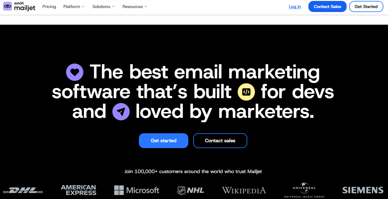 Illustration of mailJet on Freelance Stack's deal page