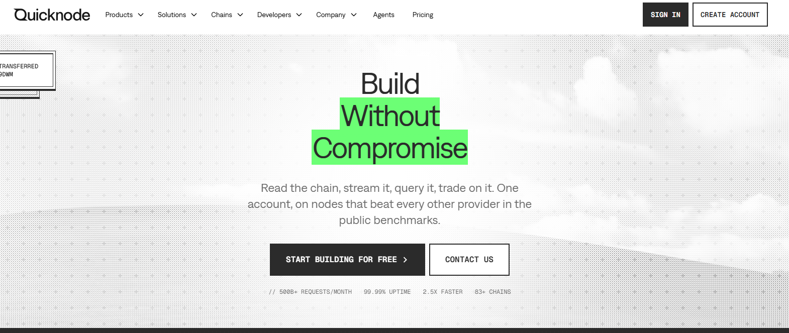 Illustration de quicknode sur la page du deal de Freelance Stack