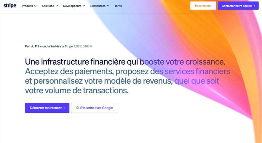 Illustration de stripe sur la page du deal de Freelance Stack