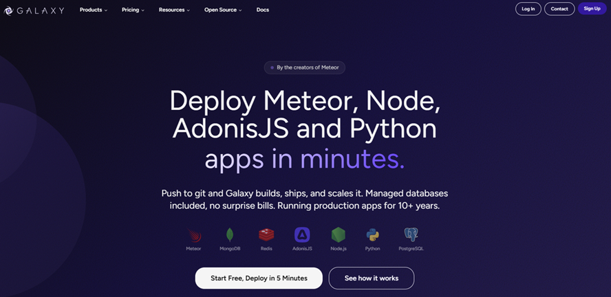 Illustration of Galaxy (ex Meteor Cloud) on Freelance Stack's deal page