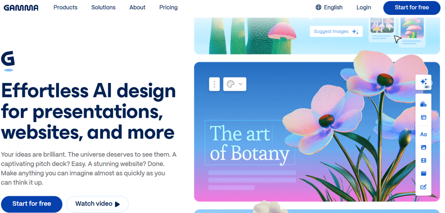 Illustration de Gamma sur la page du deal de Freelance Stack