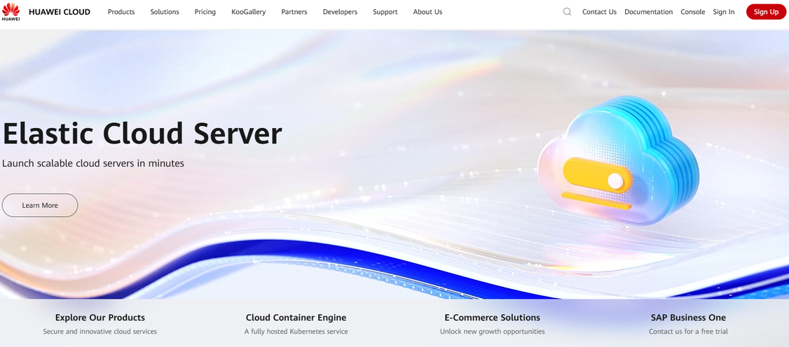 Illustration de Huawei Cloud sur la page du deal de Freelance Stack