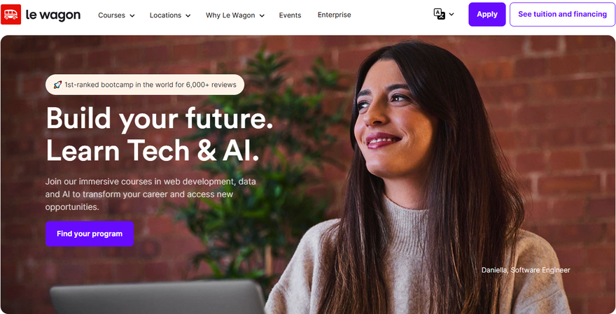 Illustration de Le Wagon sur la page du deal de Freelance Stack