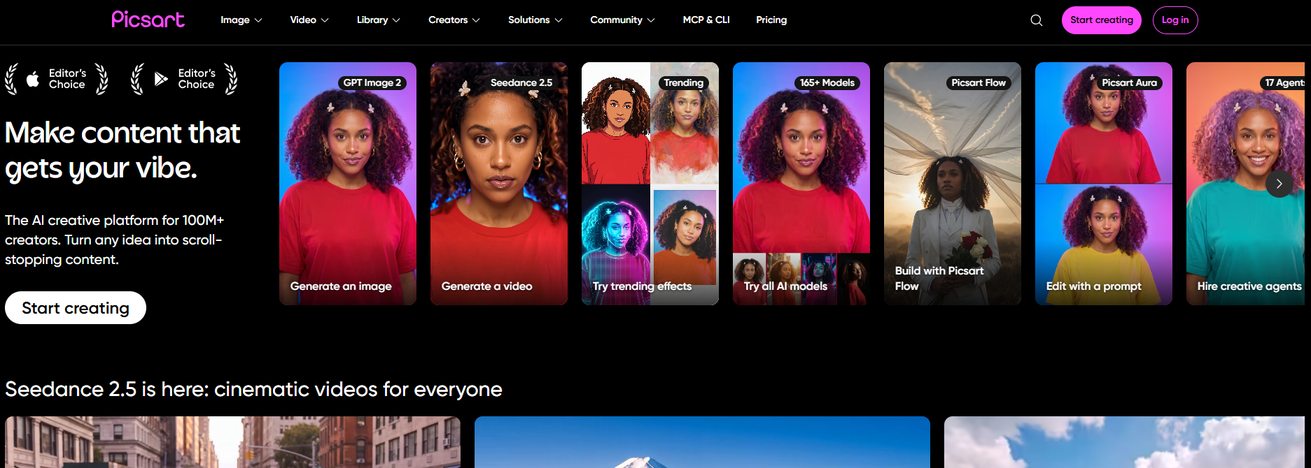 Illustration de Picsart sur la page du deal de Freelance Stack