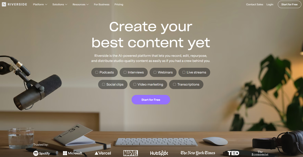 Illustration of Riverside on Freelance Stack's deal page