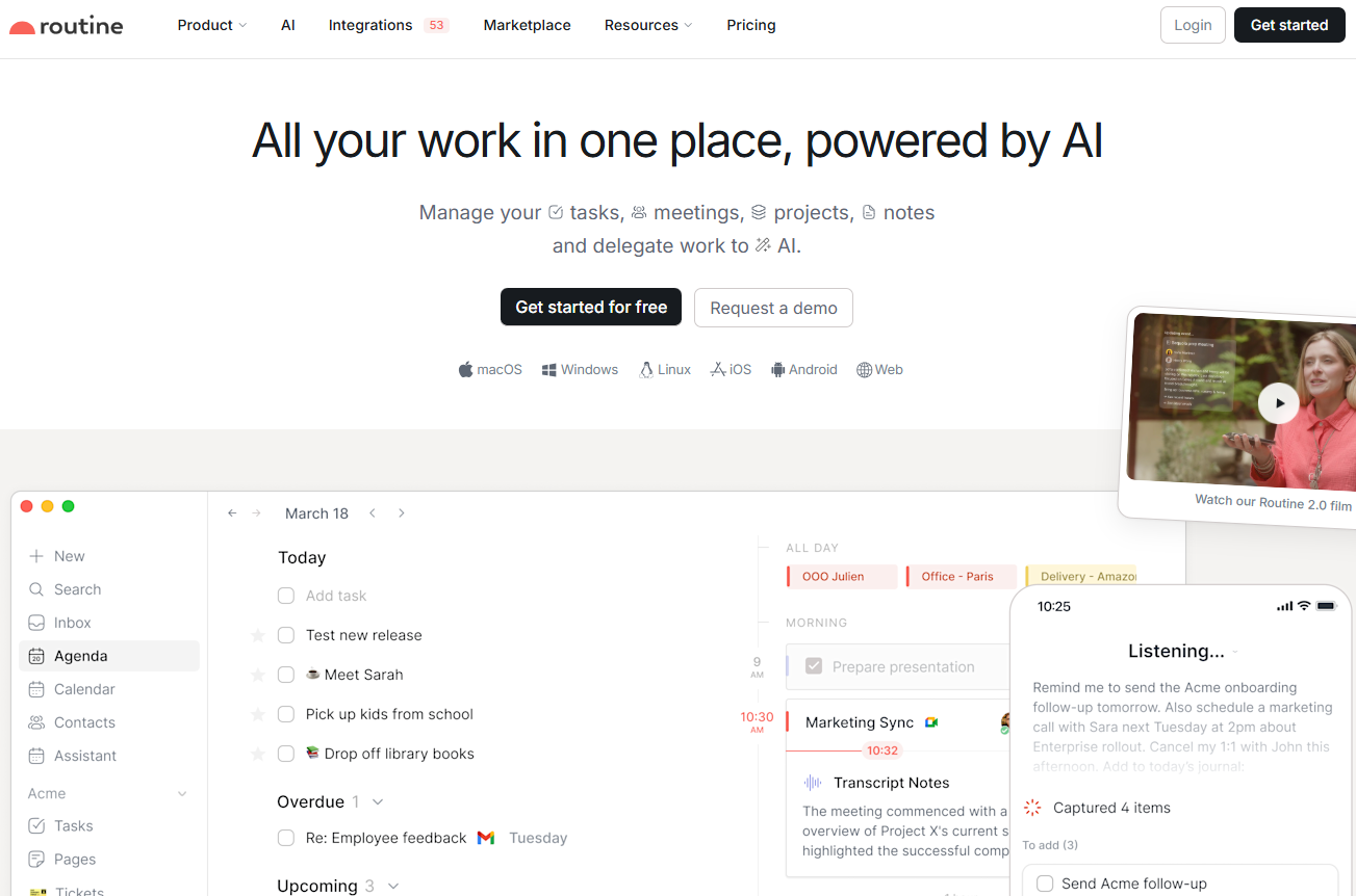 Illustration de Routine sur la page du deal de Freelance Stack